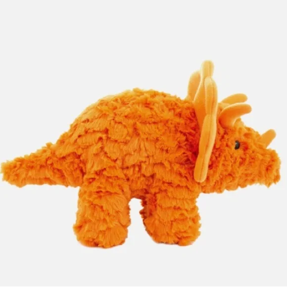 Manhattan Toy Company Little Jurassics Rory Triceratops Dinosaur Soft Toy EUC - Picture 2 of 8